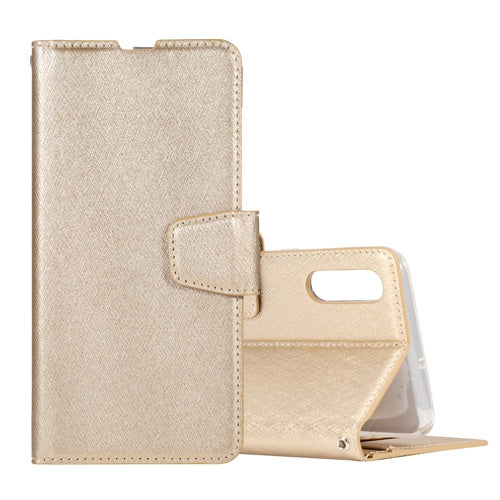 Silk Texture Horizontal Flip Leather Case for Galaxy A50, with Holder & Card Slots & Wallet & Photo Frame