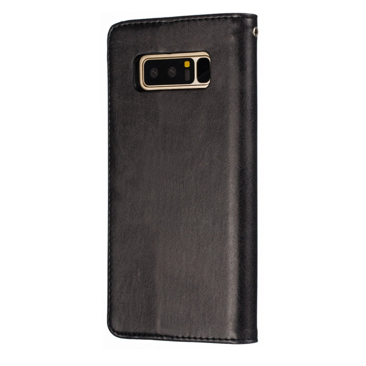 Calf Texture Zipper Magnetic Horizontal Flip Leather Case for Galaxy Note8, with Wallet & Holder & Card Slots