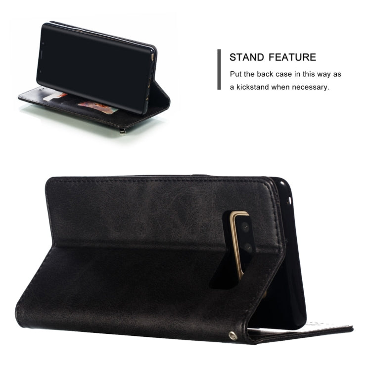 Calf Texture Zipper Magnetic Horizontal Flip Leather Case for Galaxy Note8, with Wallet & Holder & Card Slots