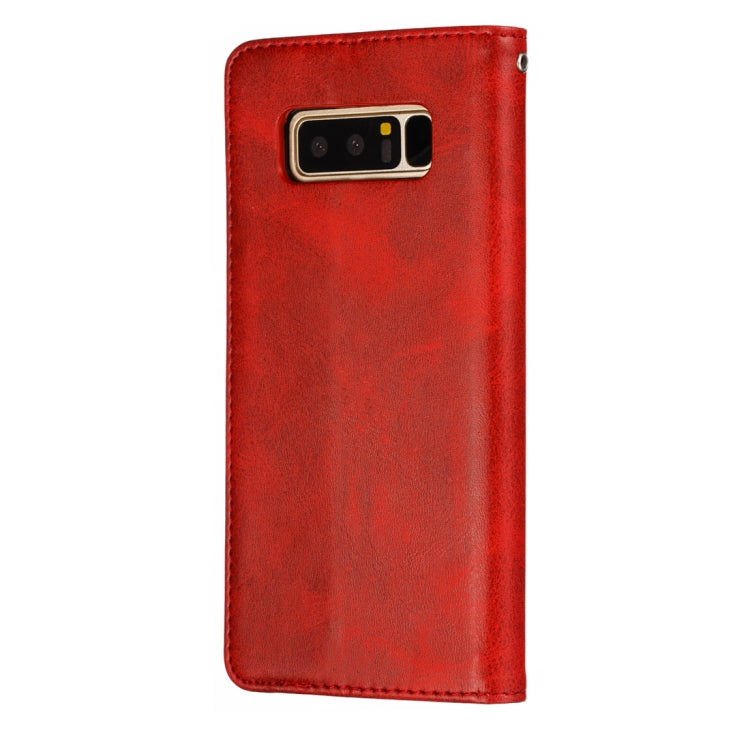Calf Texture Zipper Magnetic Horizontal Flip Leather Case for Galaxy Note8, with Wallet & Holder & Card Slots