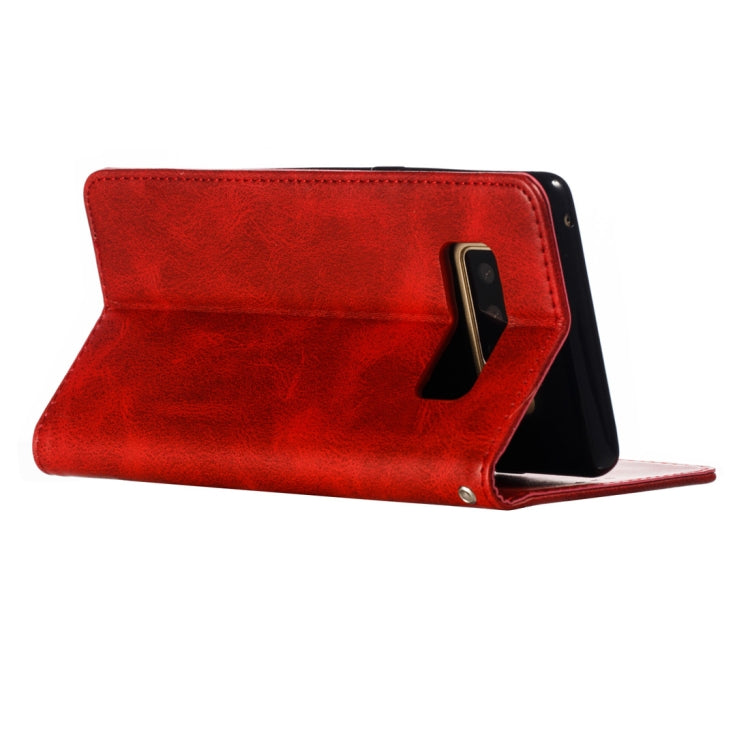 Calf Texture Zipper Magnetic Horizontal Flip Leather Case for Galaxy Note8, with Wallet & Holder & Card Slots