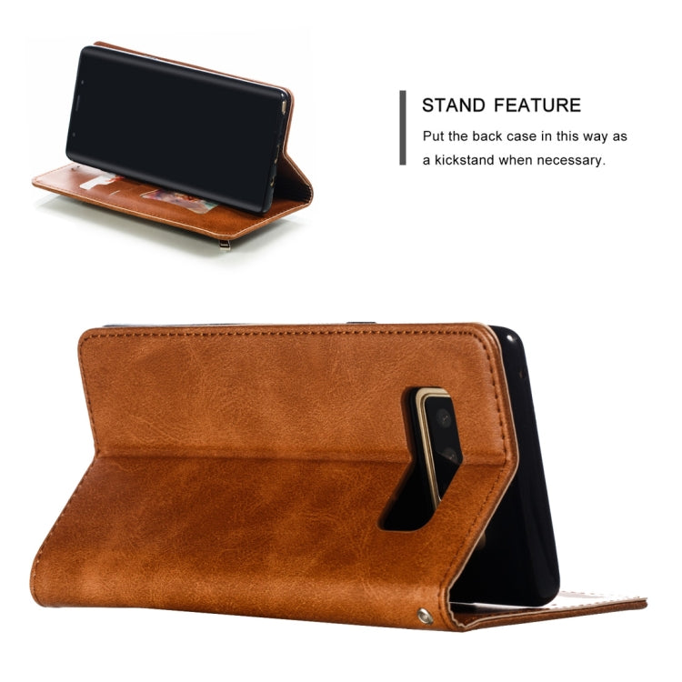 Calf Texture Zipper Magnetic Horizontal Flip Leather Case for Galaxy Note8, with Wallet & Holder & Card Slots