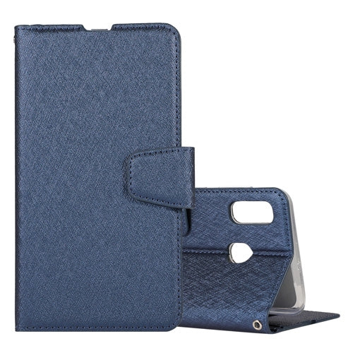 Silk Texture Horizontal Flip Leather Case for Galaxy A20 / A30, with Holder & Card Slots & Wallet & Photo Frame