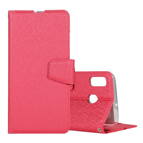 Silk Texture Horizontal Flip Leather Case for Galaxy A60, with Holder & Card Slots & Wallet & Photo Frame