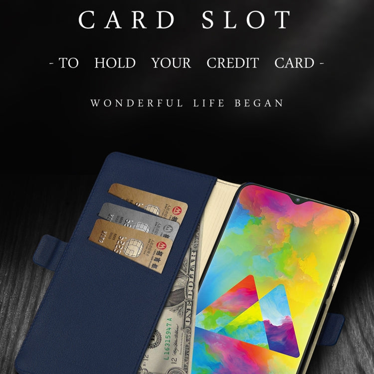 DZGOGO MILO Series PC + PU Horizontal Flip Leather Case for Galaxy M20, with Holder & Card Slot & Wallet