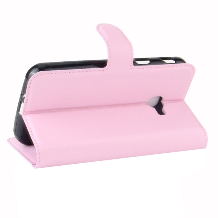 For Galaxy Xcover 4 / G390F Litchi Texture Horizontal Flip Leather Case with Card Slots & Wallet & Holder