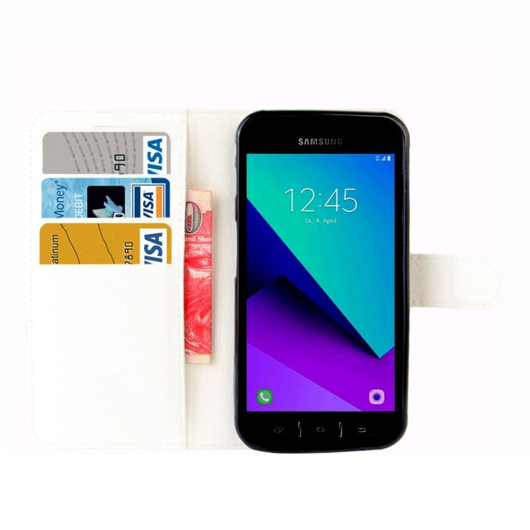For Galaxy Xcover 4 / G390F Litchi Texture Horizontal Flip Leather Case with Card Slots & Wallet & Holder