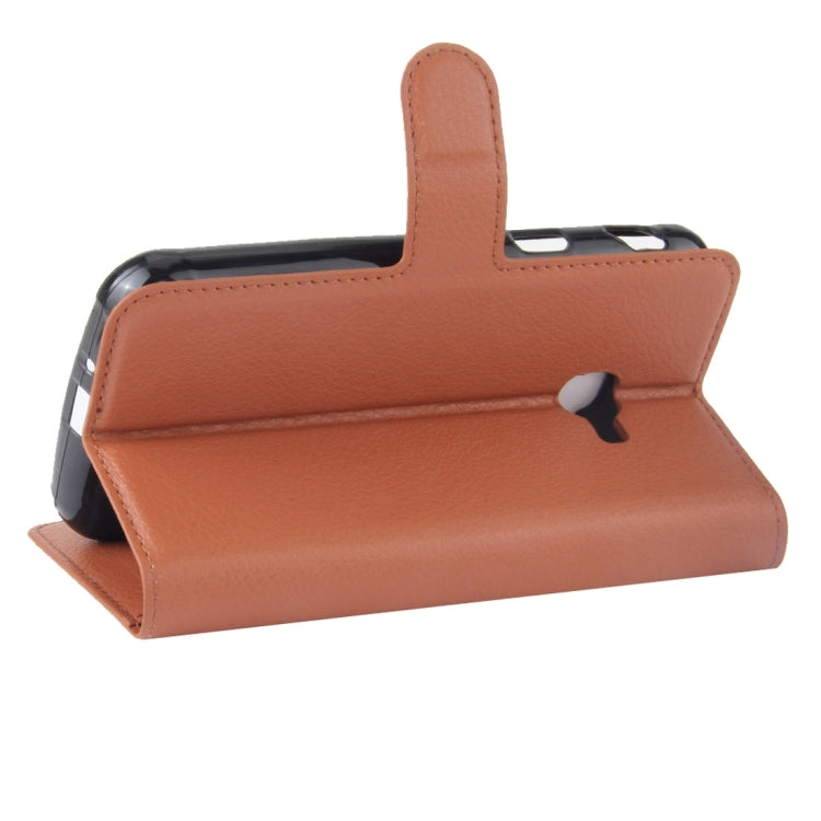 For Galaxy Xcover 4 / G390F Litchi Texture Horizontal Flip Leather Case with Card Slots & Wallet & Holder