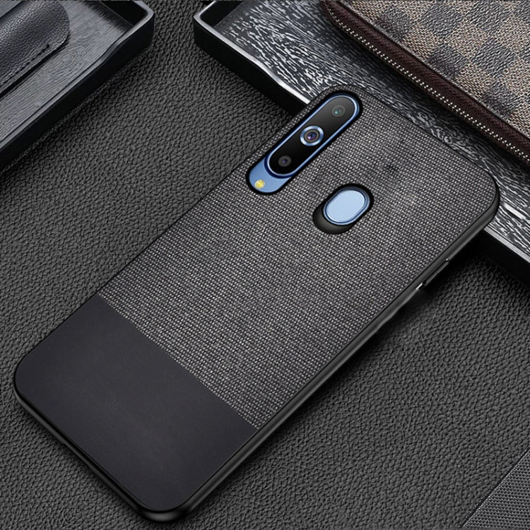 Shockproof Splicing PU + Cloth Protective Case for Galaxy A30