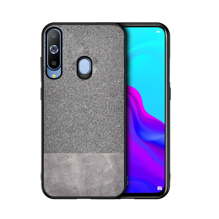 Shockproof Splicing PU + Cloth Protective Case for Galaxy A30