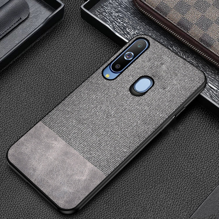 Shockproof Splicing PU + Cloth Protective Case for Galaxy A30