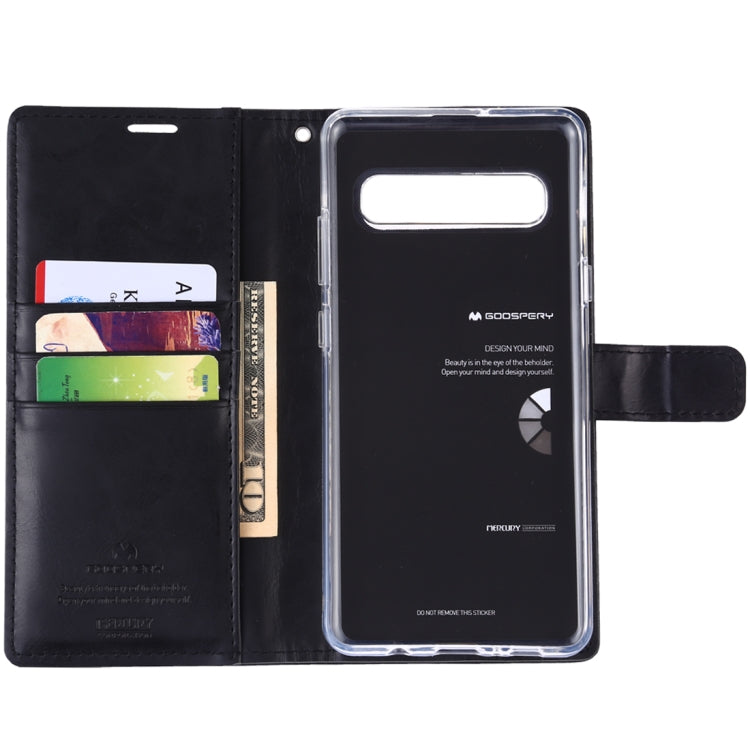GOOSPERY Blue Moon Cowhide Texture Horizontal Flip PU Leather Case for Galaxy S10 5G, with Holder & Card Slots & Wallet