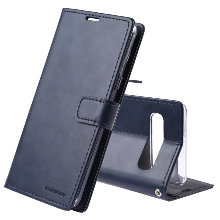 GOOSPERY Blue Moon Cowhide Texture Horizontal Flip PU Leather Case for Galaxy S10 5G, with Holder & Card Slots & Wallet