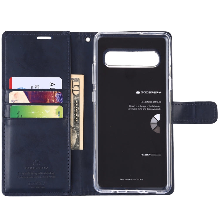 GOOSPERY Blue Moon Cowhide Texture Horizontal Flip PU Leather Case for Galaxy S10 5G, with Holder & Card Slots & Wallet