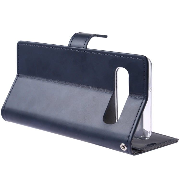 GOOSPERY Blue Moon Cowhide Texture Horizontal Flip PU Leather Case for Galaxy S10 5G, with Holder & Card Slots & Wallet