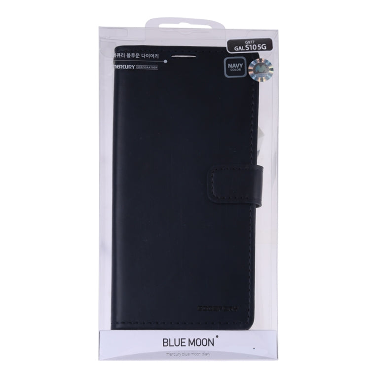 GOOSPERY Blue Moon Cowhide Texture Horizontal Flip PU Leather Case for Galaxy S10 5G, with Holder & Card Slots & Wallet