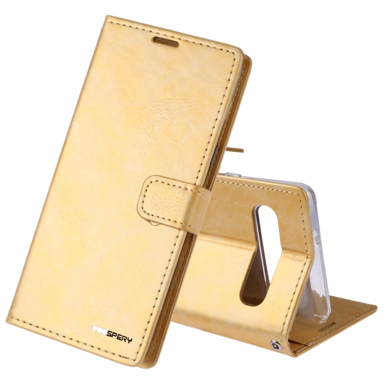 GOOSPERY Blue Moon Cowhide Texture Horizontal Flip PU Leather Case for Galaxy S10 5G, with Holder & Card Slots & Wallet