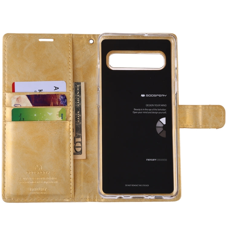 GOOSPERY Blue Moon Cowhide Texture Horizontal Flip PU Leather Case for Galaxy S10 5G, with Holder & Card Slots & Wallet