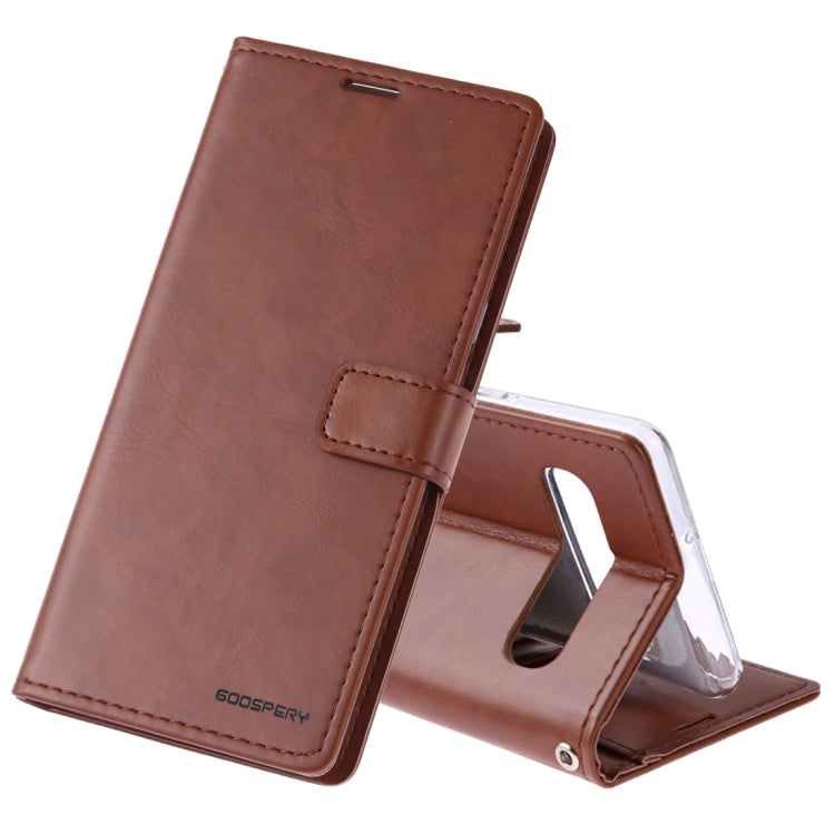 GOOSPERY Blue Moon Cowhide Texture Horizontal Flip PU Leather Case for Galaxy S10 5G, with Holder & Card Slots & Wallet