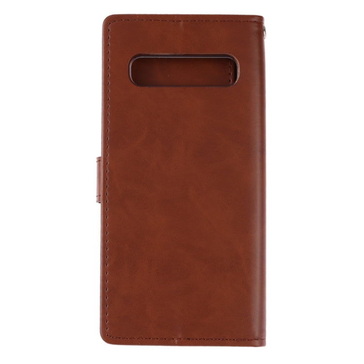 GOOSPERY Blue Moon Cowhide Texture Horizontal Flip PU Leather Case for Galaxy S10 5G, with Holder & Card Slots & Wallet