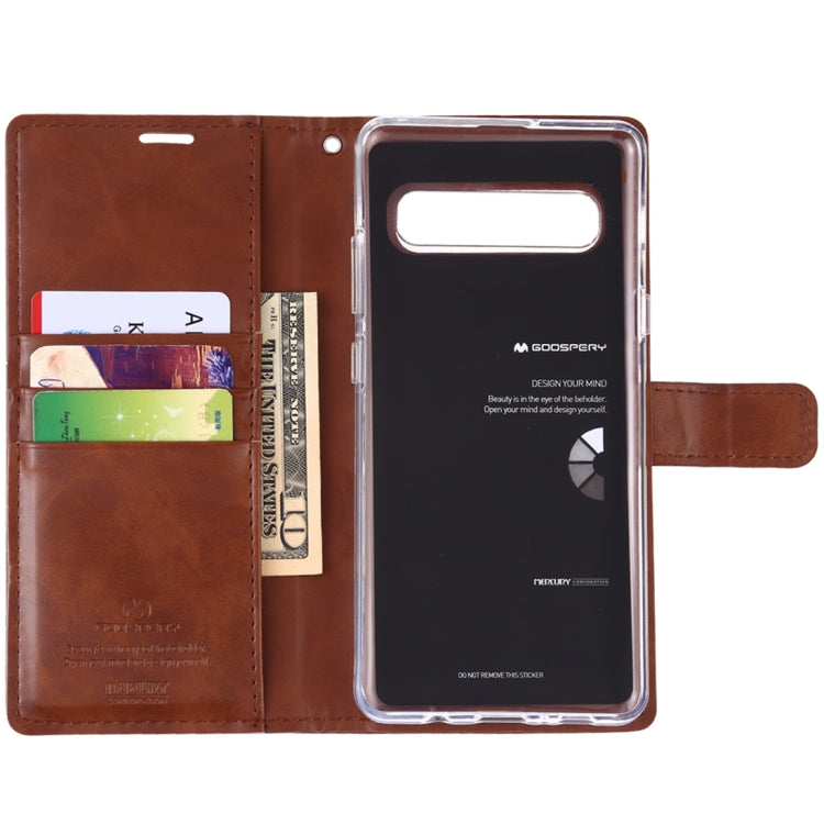GOOSPERY Blue Moon Cowhide Texture Horizontal Flip PU Leather Case for Galaxy S10 5G, with Holder & Card Slots & Wallet