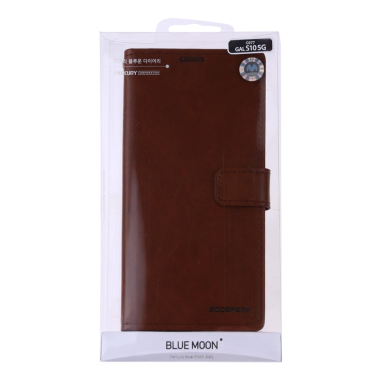 GOOSPERY Blue Moon Cowhide Texture Horizontal Flip PU Leather Case for Galaxy S10 5G, with Holder & Card Slots & Wallet