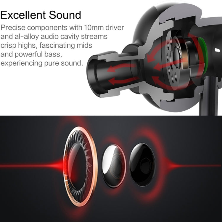 ROCK Mobuw 3.5mm In-ear Stereo Music Earphones with Mic & Line Control, For iPhone, Galaxy, Huawei, Xiaomi, LG, HTC and Other Smart