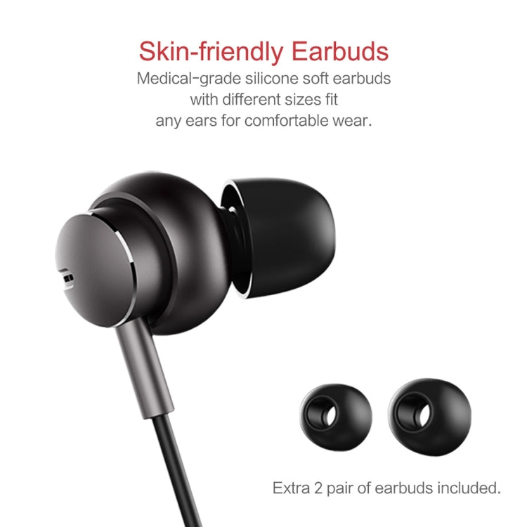 ROCK Mobuw 3.5mm In-ear Stereo Music Earphones with Mic & Line Control, For iPhone, Galaxy, Huawei, Xiaomi, LG, HTC and Other Smart