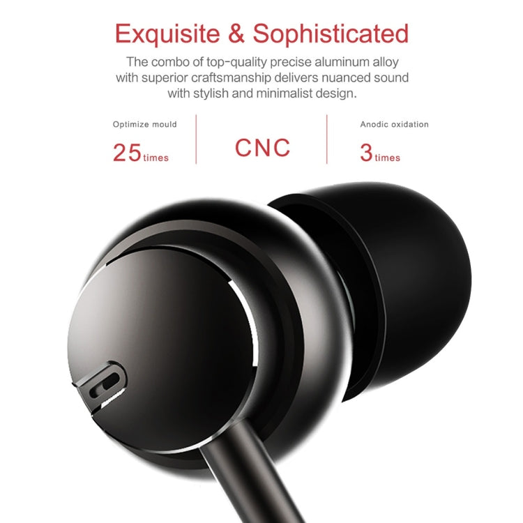 ROCK Mobuw 3.5mm In-ear Stereo Music Earphones with Mic & Line Control, For iPhone, Galaxy, Huawei, Xiaomi, LG, HTC and Other Smart