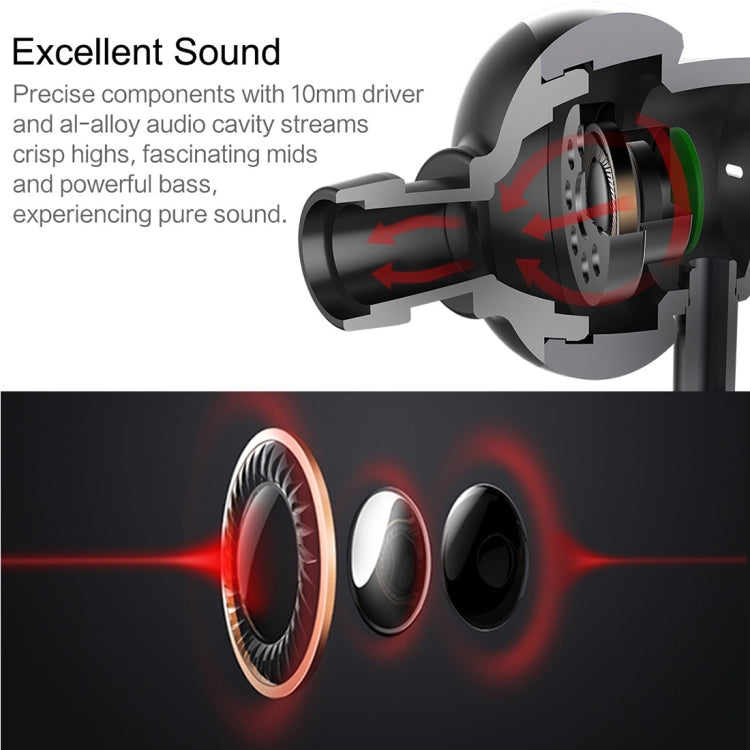 ROCK Mobuw 3.5mm In-ear Stereo Music Earphones with Mic & Line Control, For iPhone, Galaxy, Huawei, Xiaomi, LG, HTC and Other Smart
