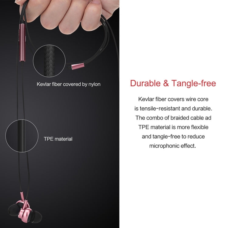 ROCK Mobuw 3.5mm In-ear Stereo Music Earphones with Mic & Line Control, For iPhone, Galaxy, Huawei, Xiaomi, LG, HTC and Other Smart