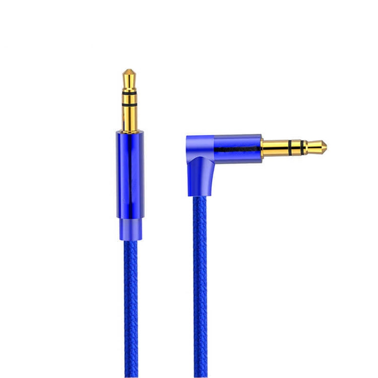 AV01 3.5mm Male to Male Elbow Audio Cable, Length: 50cm