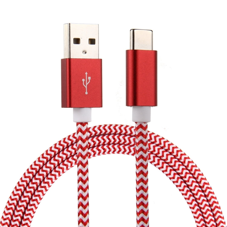 ULT-unite 1m Knit Texture USB 2.0 to USB-C / Type-C All-copper Wire Data Sync Charging Cable, For Galaxy S8 & S8 + / LG G6 / Huawei P10 & P10 Plus / Oneplus 5 / Xiaomi Mi6 & Max 2