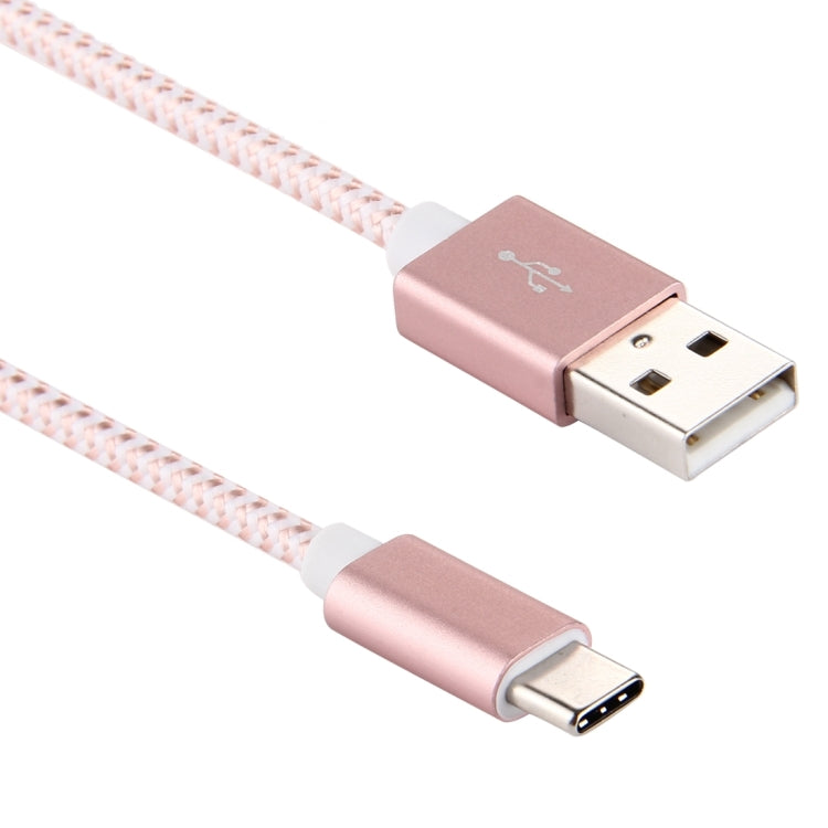 ULT-unite 1.5m Knit Texture USB 2.0 to USB-C / Type-C All-copper Wire Data Sync Charging Cable, For Galaxy S8 & S8 + / LG G6 / Huawei P10 & P10 Plus / Oneplus 5 / Xiaomi Mi6 & Max 2 and other Smartphones