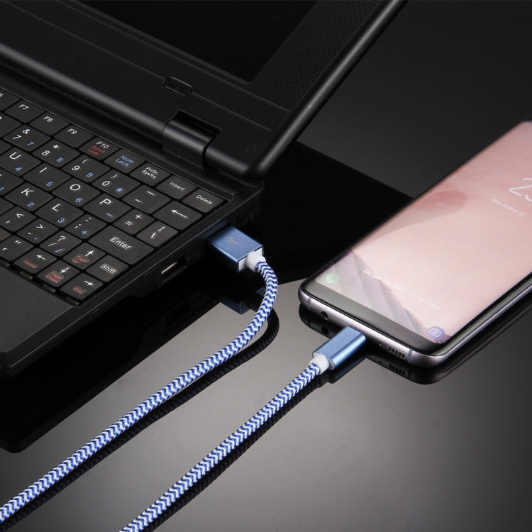 ULT-unite 2m Knit Texture USB 2.0 to USB-C / Type-C All-copper Wire Data Sync Charging Cable, For Galaxy S8 & S8 + / LG G6 / Huawei P10 & P10 Plus / Oneplus 5 / Xiaomi Mi