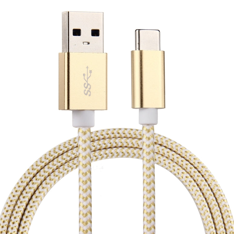 ULT-unite 1m Knit Texture USB 3.0 to USB-C / Type-C All-copper Wire Data Sync Charging Cable, For Galaxy S8 & S8 + / LG G6 / Huawei P10 & P10 Plus / Oneplus 5 / Xiaomi Mi 6 & Max 2 and other Smartphones