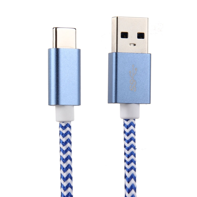 ULT-unite 1.5m Knit Texture USB 3.0 to USB-C / Type-C All-copper Wire Data Sync Charging Cable, For Galaxy S8 & S8 + / LG G6 / Huawei P10 & P10 Plus / Oneplus 5 / Xiaomi Mi 6 & Max 2 and other Smartphones