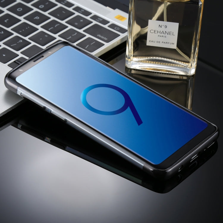 For Galaxy S9 Three Sections Electroplating Side TPU Protective Back Case