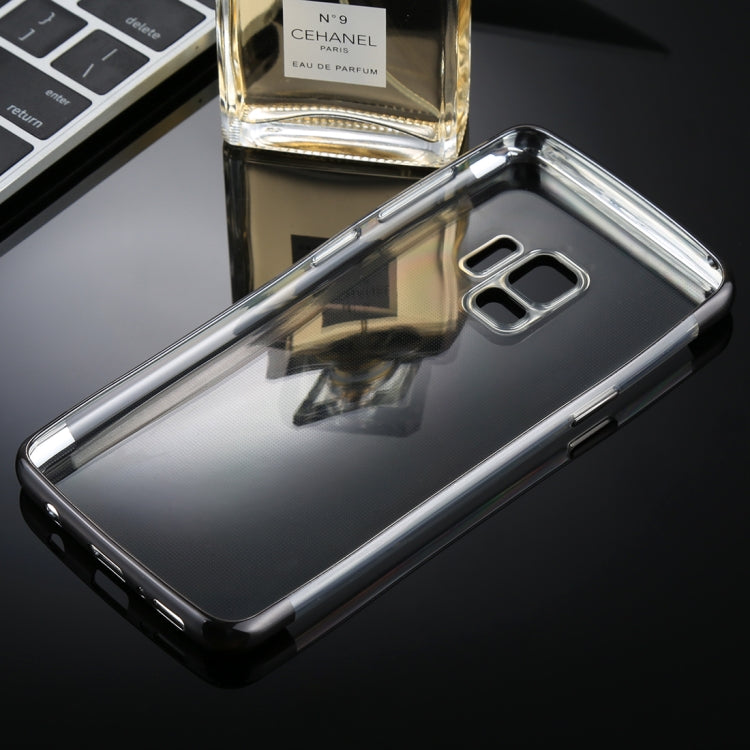 For Galaxy S9 Three Sections Electroplating Side TPU Protective Back Case