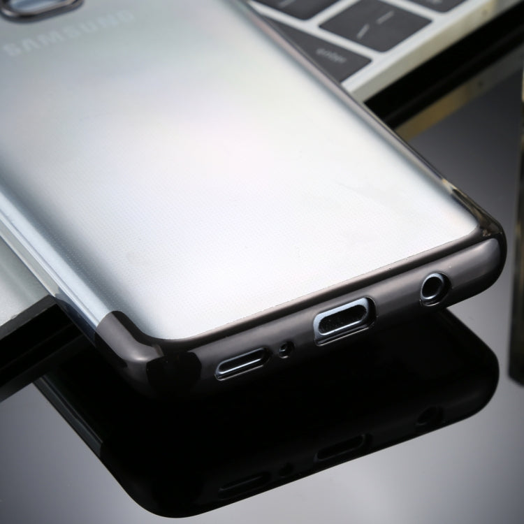 For Galaxy S9 Three Sections Electroplating Side TPU Protective Back Case