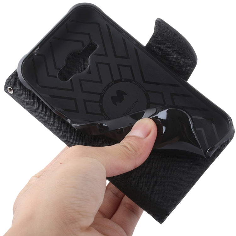 For Galaxy J1(2016) / J120 Cross Texture Horizontal Flip Leather Case with Magnetic Buckle & Holder & Card Slots & Wallet