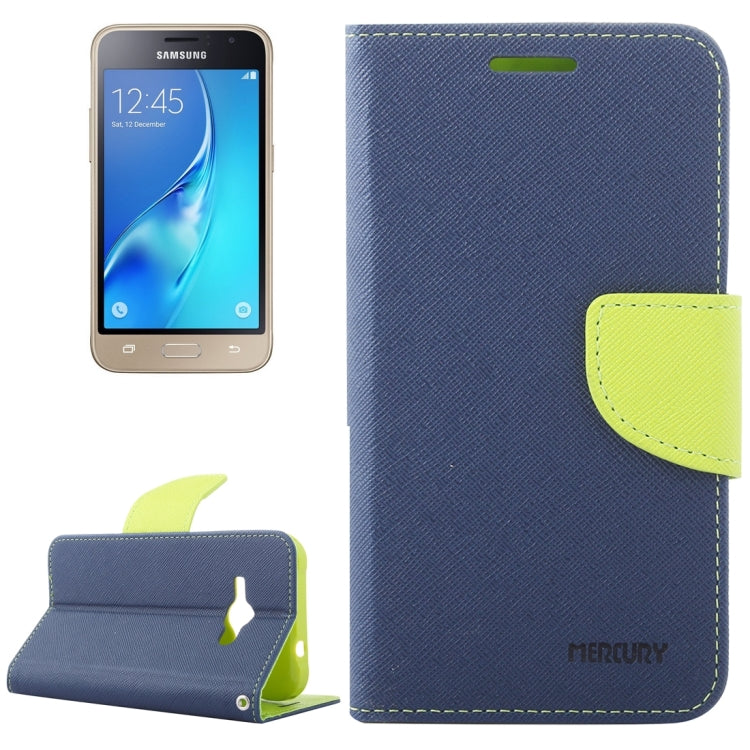 For Galaxy J1(2016) / J120 Cross Texture Horizontal Flip Leather Case with Magnetic Buckle & Holder & Card Slots & Wallet