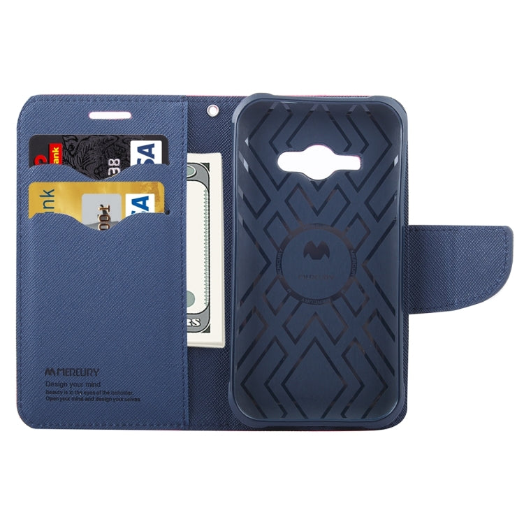 For Galaxy J1(2016) / J120 Cross Texture Horizontal Flip Leather Case with Magnetic Buckle & Holder & Card Slots & Wallet