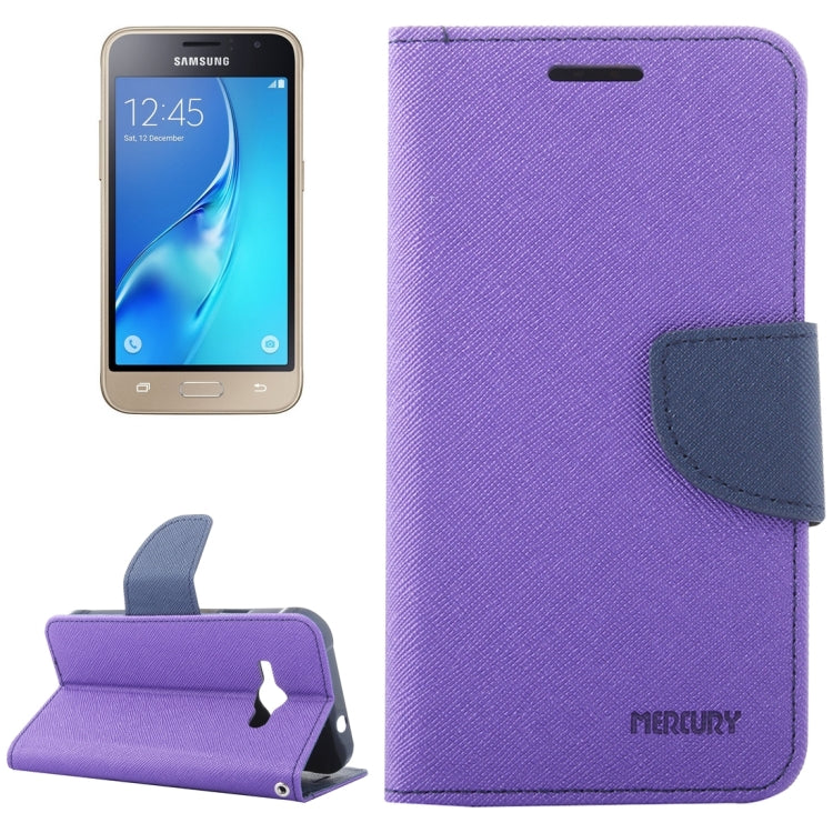 For Galaxy J1(2016) / J120 Cross Texture Horizontal Flip Leather Case with Magnetic Buckle & Holder & Card Slots & Wallet