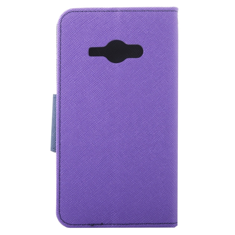 For Galaxy J1(2016) / J120 Cross Texture Horizontal Flip Leather Case with Magnetic Buckle & Holder & Card Slots & Wallet
