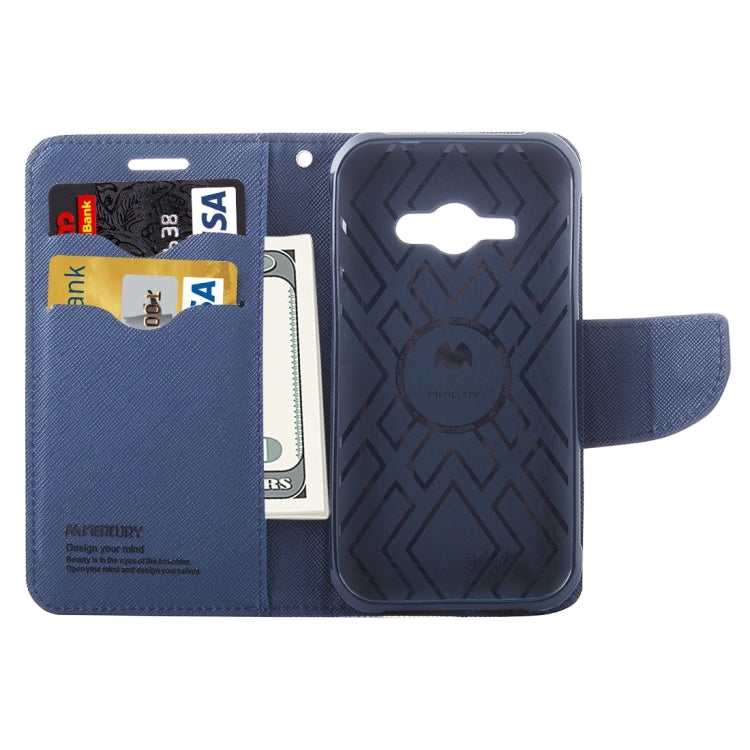 For Galaxy J1(2016) / J120 Cross Texture Horizontal Flip Leather Case with Magnetic Buckle & Holder & Card Slots & Wallet