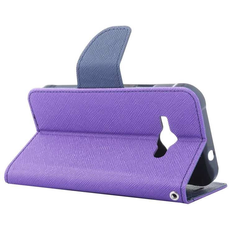 For Galaxy J1(2016) / J120 Cross Texture Horizontal Flip Leather Case with Magnetic Buckle & Holder & Card Slots & Wallet