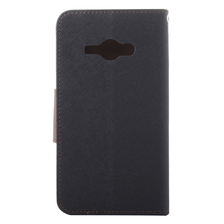 For Galaxy J1(2016) / J120 Cross Texture Horizontal Flip Leather Case with Magnetic Buckle & Holder & Card Slots & Wallet