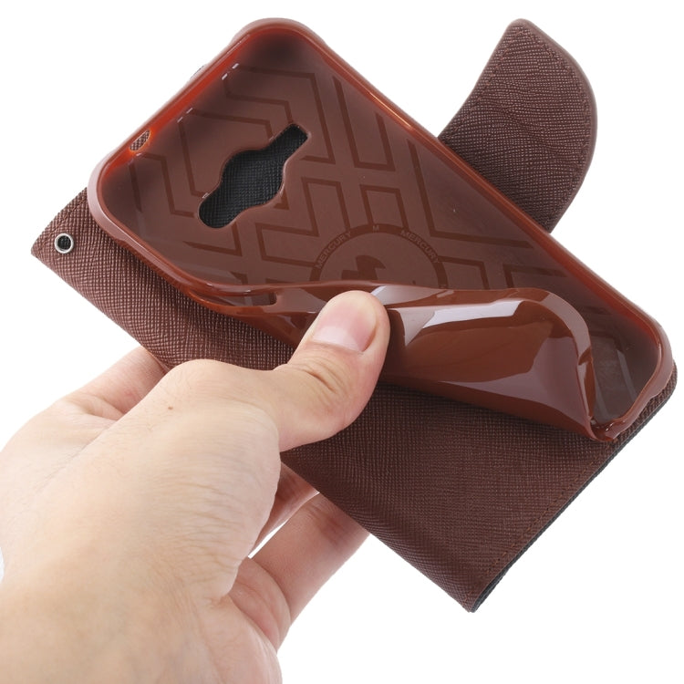 For Galaxy J1(2016) / J120 Cross Texture Horizontal Flip Leather Case with Magnetic Buckle & Holder & Card Slots & Wallet