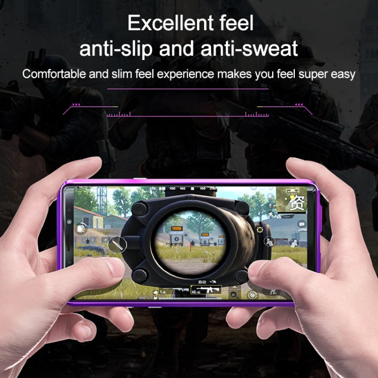 Ultra Slim Double Sides Magnetic Adsorption Angular Frame Tempered Glass Magnet Flip Case for Galaxy Note9